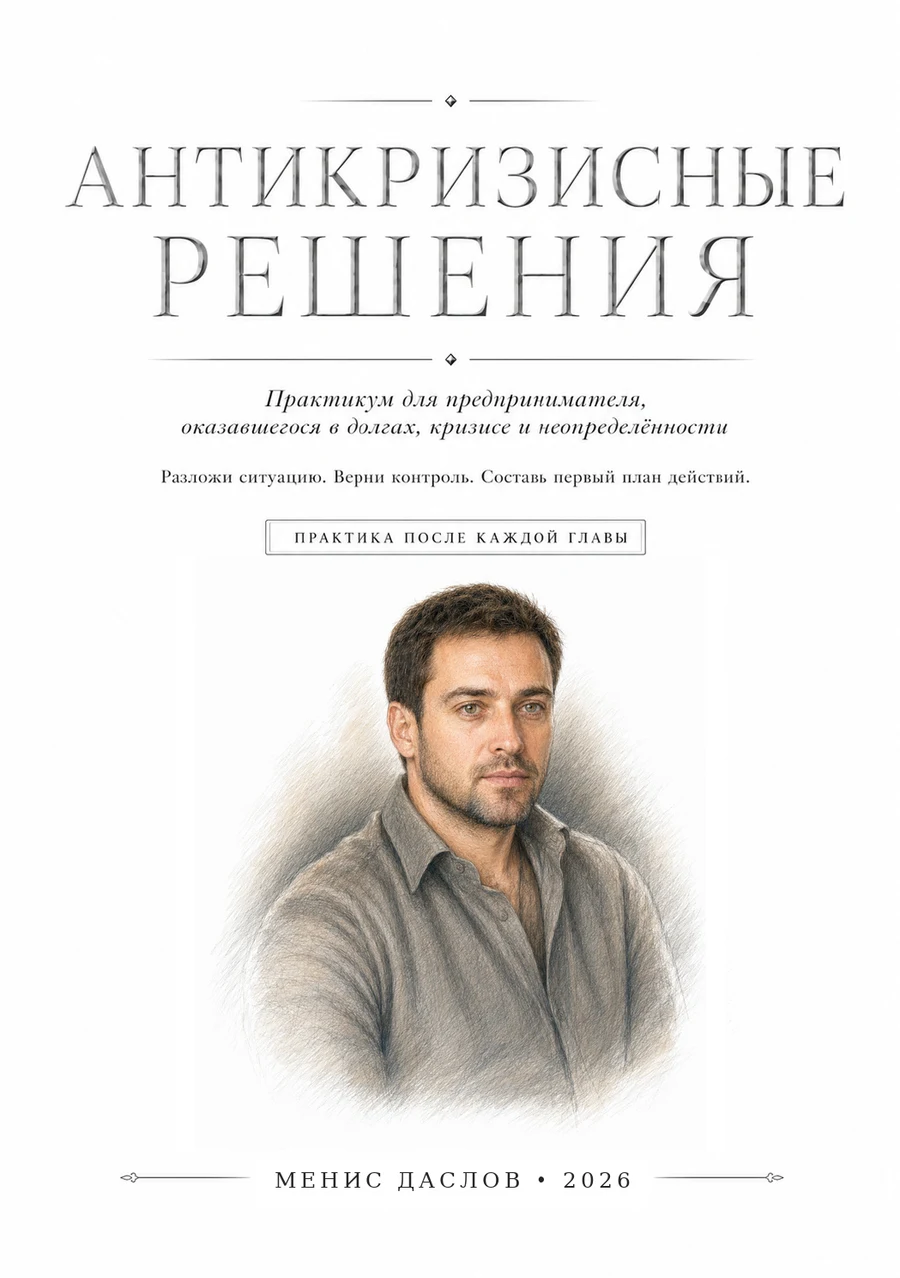 Обложка книги-практики «Антикризисные решения»